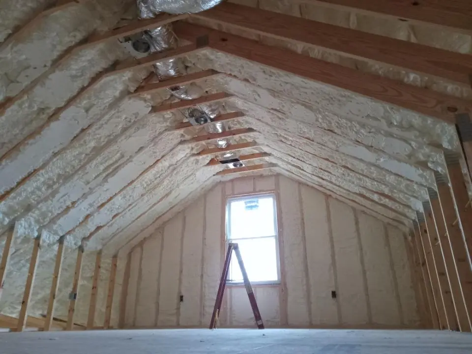 Spray foam roofing application for Crawl Space Insulation project in Straban